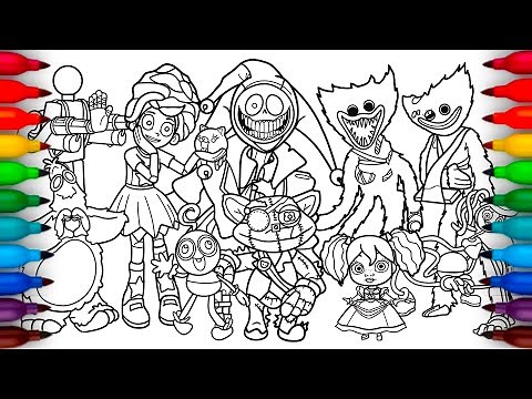 Poppy Playtime Chapter 5 Coloring Pages / How To Color Prototype Lily Lovebraids and Giblet