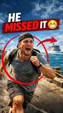 His Cruise Ship LEFT Him Behind 😳 (You Won’t Believe What Happened Next!) | Luxury Cruise Life