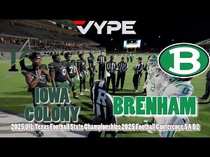 TXHSFB Playoffs Round 3 Highlights | Brenham Cubs vs Iowa Colony Pioneers