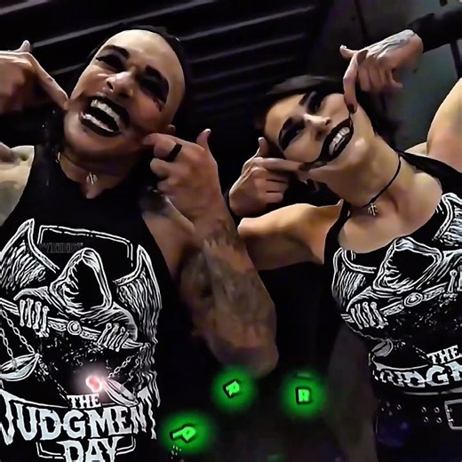 Rhea Ripley 😈 & Damian Priest 👹 | Horror Look Transformation | WWE Dark Edit #wwe #short #edit