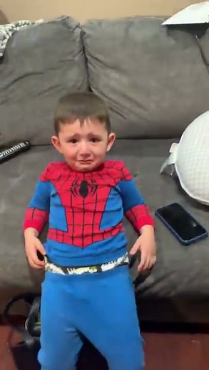 Cry baby Spiderman