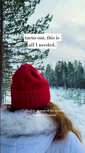This song belongs here ❄️ #hazlett #winter #lapland
