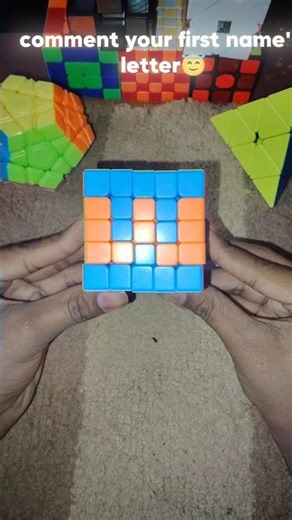 V Letter on 5x5 Cube 🧠💡#shorts #rubikscube #cubing