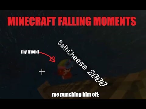 Minecraft Falling Moments || COMPILATION