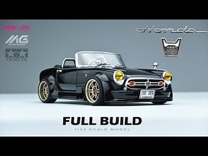 Honda S800 | Restomod build | Tamiya | 1/24 | Scale Model Building (full version)| ASMR