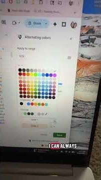 Alternating Colors in Google Sheets