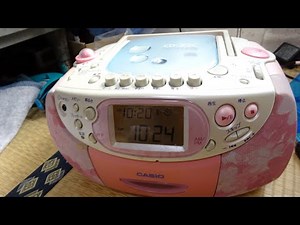 ハードオフで1100円で購入したCASIOのCDラジカセ CD-33Cのアラーム音