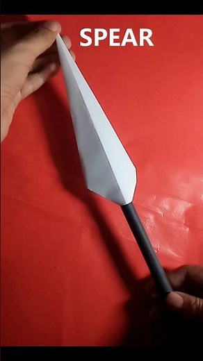 HOW TO MAKE ORIGAMI SPEAR EASY STEP BY STEP | PAPER SPEAR ORIGAMI WORLD TUTORIAL FOLDING | PAPER ART
