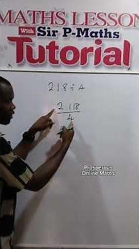 Division without calculator. #maths #division #calculator #waec #matholympiad #shortvideo #education