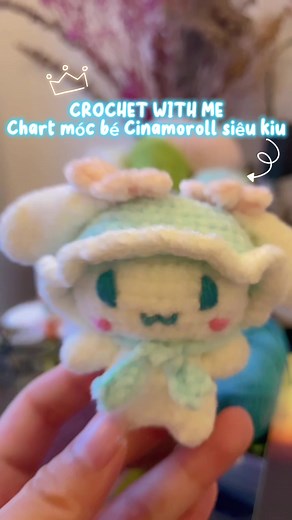 🧶💙 #crochet #handmade #fypシ #xuhuong #móclen #amigurumi #cinamoroll #freepattern