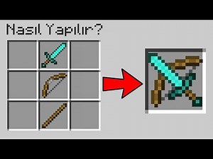 GİZLİ KILIÇ FIRLATAN YAY NASIL YAPILIR? 😱 - Minecraft