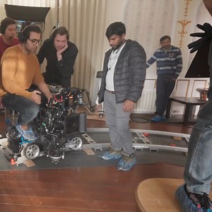 Smooth Cinematic Moves! 🎥 Behind the Scenes with Magnum Dolly | Track Shot in Action! #BTS #filmmaking #bollywood | Arman Khan