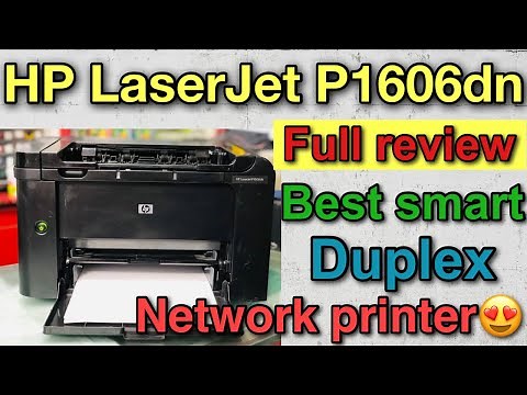 HP LaserJet P1606dn full review I Best 2-sided printing and network for office work👍 I Toner 78A