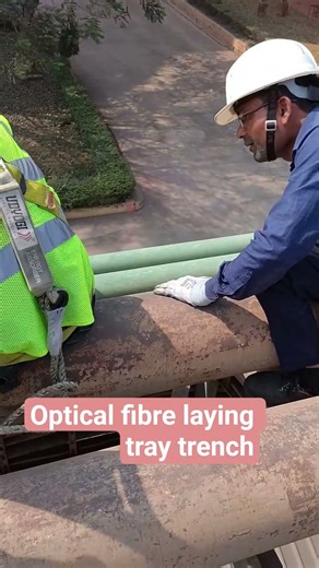 optical fibre laying tray trench 🛜💻