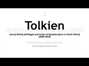 How to pronounce Tolkien | English pronunciation