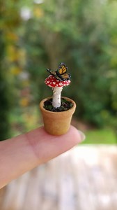 683 reactions · 50 shares | Making #amanitamuscaria toadstools with polymer clay. You can make these bigger or smaller, or even into earrings. If you make them really small it's easier to add the spots with paint, and if you want to make them into earrings I recommend adding a headpin before baking. #miniature #polymerclay #toadstools #fungi #polymerclaytutorial #earrings #mushroomearrings | Moon Lighting | Facebook