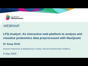 LFQ-Analyst: an interactive platform to analyse & visualise proteomics data processed with MaxQuant