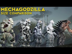 MECHAGODZILLA SIZE COMPARISON Animated #godzilla #mechagodzilla