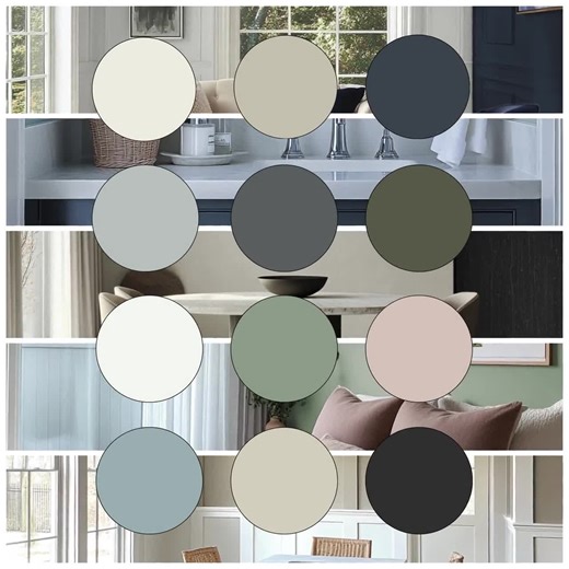 WHITE DOVE Home Paint Palette, Benjamin Moore Whole Home Color Scheme, Best Home Interior Paint Colors, White Dove OC-17 - Etsy