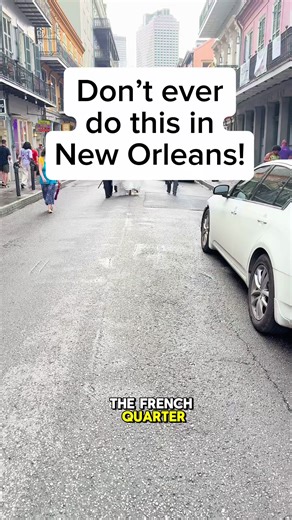 Don’t ever do this in New Orleans! //// I make fun videos around New Orleans, highlight local businesses, New Orleans life, and I’m a licensed tour guide offering daily New Orleans adventures! DM me for more info! #nola #neworleans #louisiana