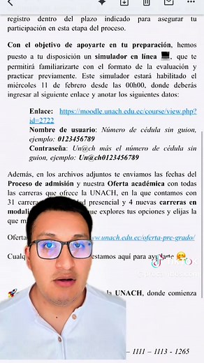 Simulador Oficial UNACH: Prepárate para tu Examen