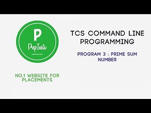 Command Line Programming for TCS Prime Sum Code
