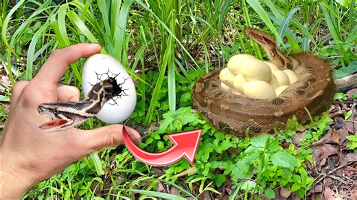 I found this hatching nest hidden away... 🐍