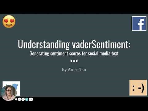 Understanding vaderSentiment