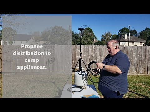 Bulk tank propane distribution for camping.