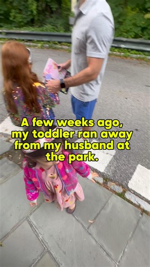 Toddler running away