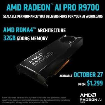 004 AMD Radeon AI PRO R9700 Hitting Retailers Next