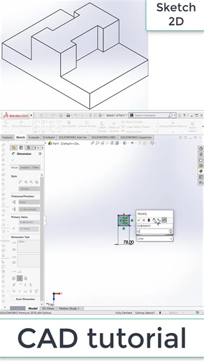 practise basic exercise 3D model If you want to see more video tutorials https://1pt.co/wa5o0 #exercise #model #SolidWorks | CAD exercise