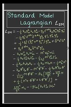 Standard Model of Particle Physics #physics #physicsfundamentals #particlephysics #equation