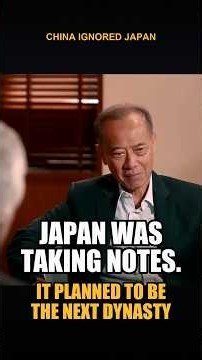 Japan Studied China for 40 Years. China Never Noticed