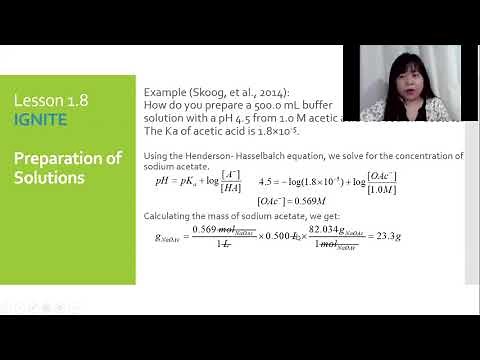 Calculations in Analytical Chemistry - Preparation of Solutions and Stoichiometry