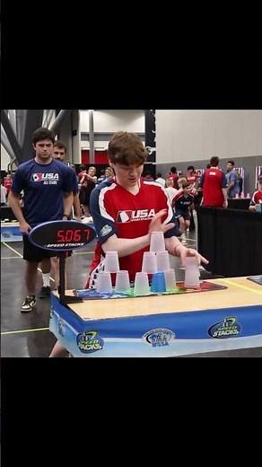 Sport Stacking 3-6-3 Relay 🔥 #cupstacking #olympics #sports