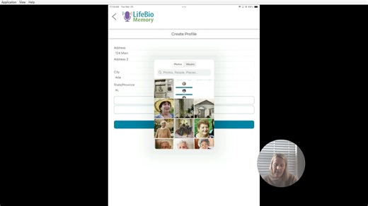 Creating a New Account on LifeBio Memory App