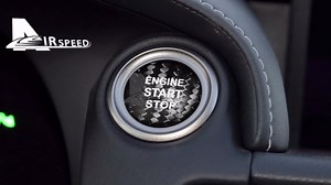 AIRSPEED Carbon Fiber Car Engine Start Button Sticker for Lexus IS250 IS200 IS300 ES350 ES330 GS350 GS300 NX300 NX200T RX350 RX300 LX RC (Red)