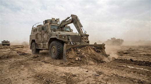 The M1150 vehicle that clears the way through minefields