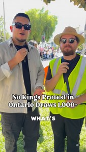 4.5K views · 1K reactions | IECN is at the No Kings Protest in Ontario where 1,000 community members near and far say they are lifting their voices to push back on the Trump Administration’s policies. 2,500 No Kings Protests are scheduled today, with protests happening in Redlands, Riverside, San Bernardino, Rancho Cucamonga and more. Tap link in bio or visit IECN.com to learn more.  | Inland Empire Community News | Facebook
