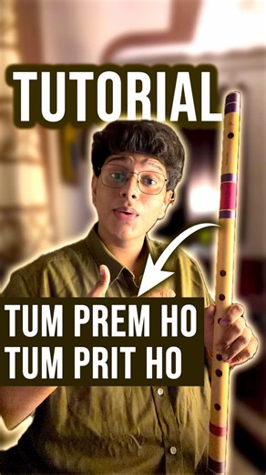 Shreyan Chavan | Flute music🪈 on Instagram: "Tum prem ho Flute Tutorial | Lesson notes notation | Basuri song radha krishna serial |Easy Beginner"