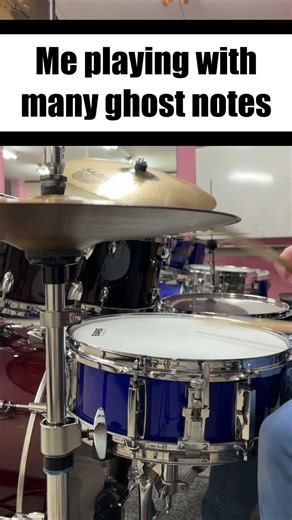 too many ghost notes #drums #drumlessons #drummer #drumming