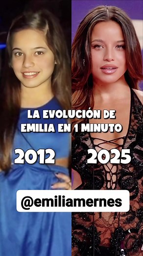 682K views · 10K reactions | LA EVOLUCIÓN DE EMILIA EN 1 MINUTO (2012-2025) #emilia #emiliamernes #emimernes #emiliamami #reelviral #parati #fypviralシ | Emilia mami | Facebook