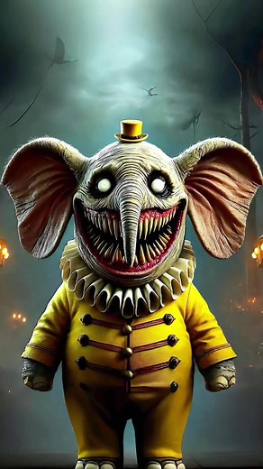 Creepy Horror Versions of the Dumbo Characters