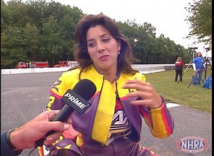 We’re throwing it back to Maple Grove Raceway in 1996 for Angelle Sampey’s first NHRA Pro Stock Motorcycle win! | NHRA