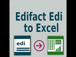 Edifact Edi To Excel converter