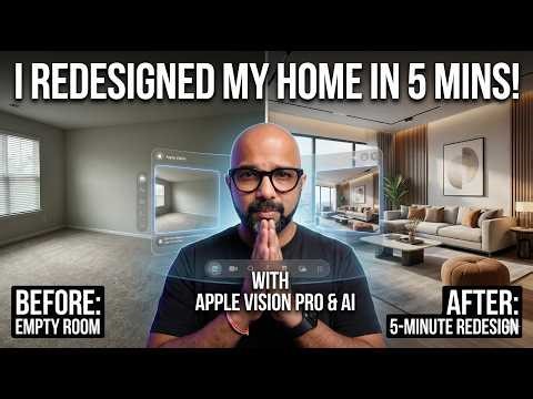 I Redesigned My Room in 5 Minutes using AI and Apple Vision Pro