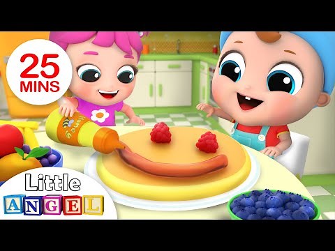 Yum Yum Breakfast | Breakfast Song | Nursery Rhymes by Little Angel