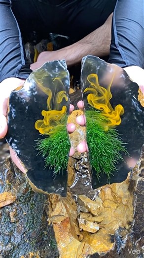 Amazing found a stone that was lost in a remote forest river #experiment #all #reels #stone