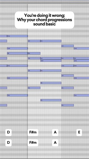 You're doing it wrong: Why your chord progressions sound basic #ableton #musicproducer #piano